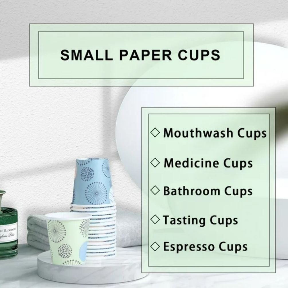 Lamosi Disposable Paper Cups for Hot/Cold Drink,3 oz,300 Count