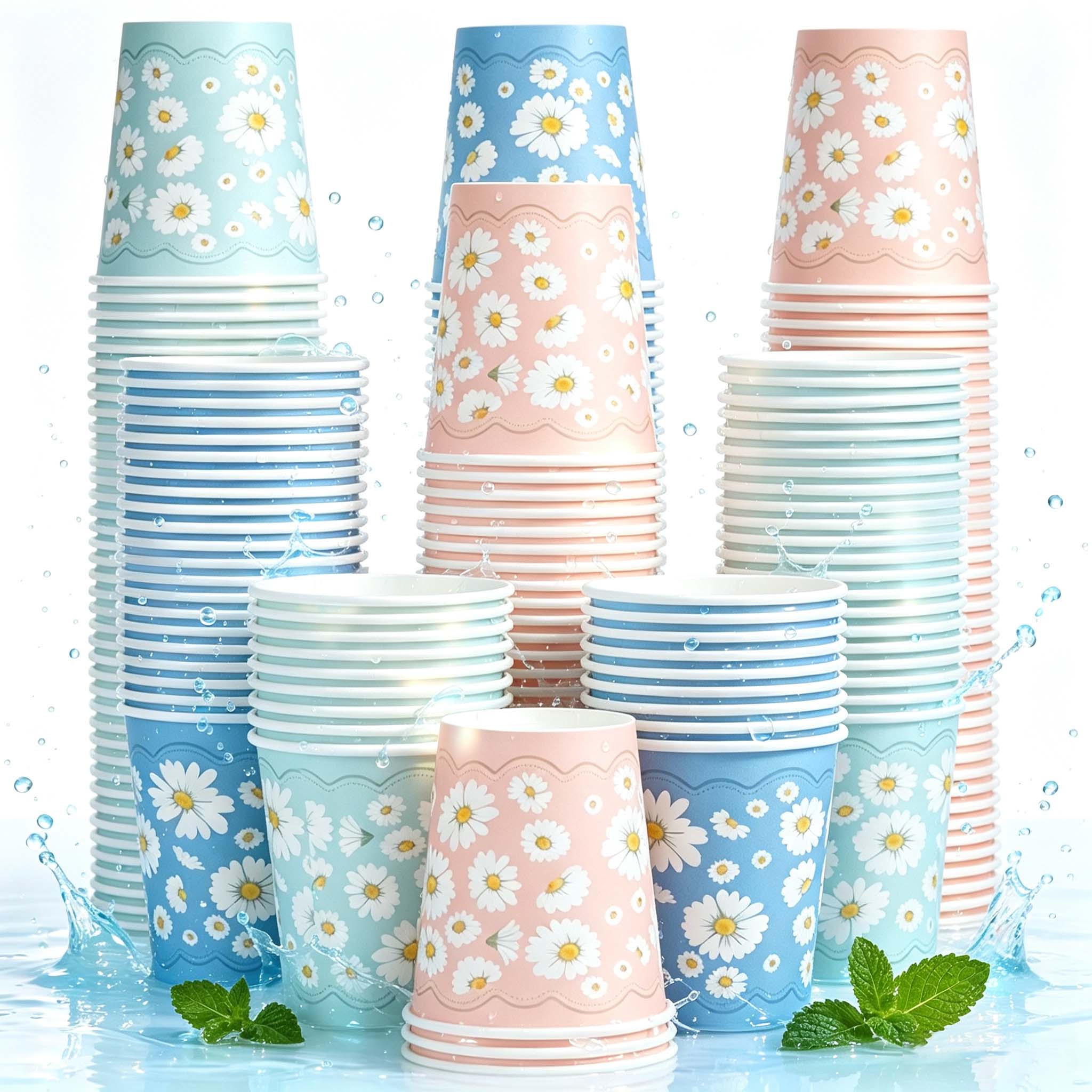 Lamosi Small Paper Cups Disposable Cups 3 oz 300 Count