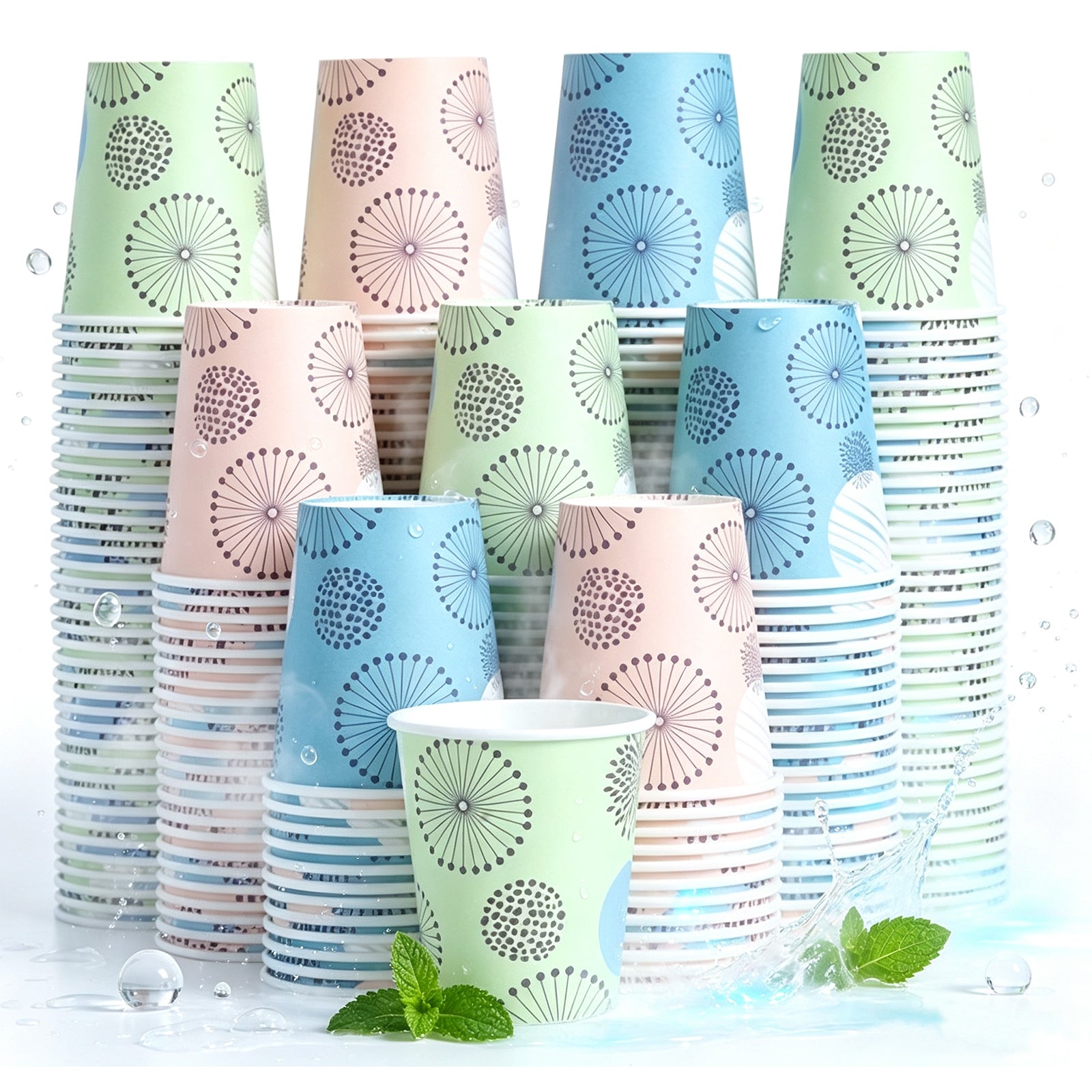 Lamosi Disposable Paper Cups for Hot/Cold Drink,3 oz,300 Count