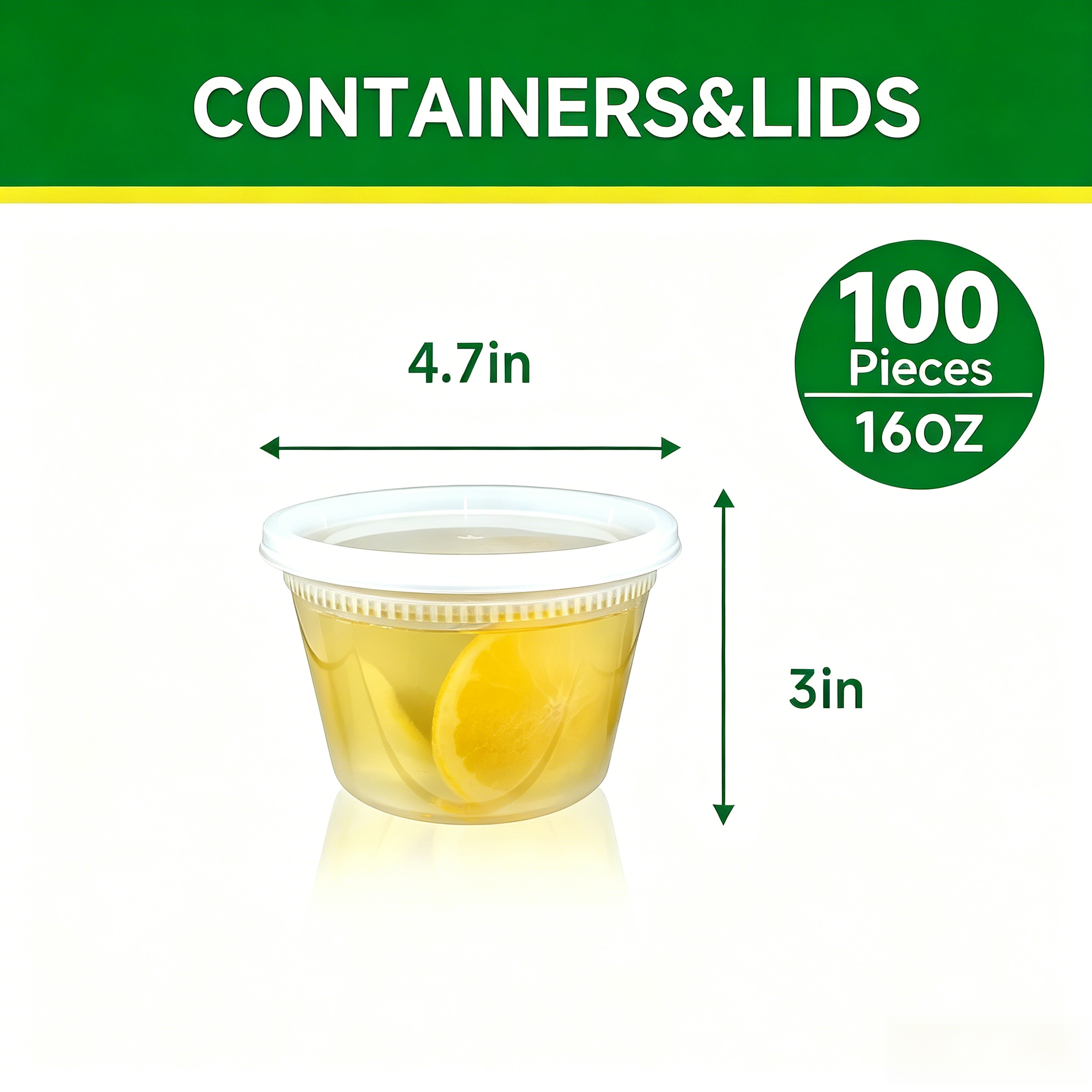 Lamosi 60 Sets 8/16/24/32 oz Plastic Deli Food Containers With Lids, Leak-Proof & BPA Free Airtight Stackable Takeout Plastic Food Storage Containers