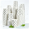 Lamosi Disposable Paper Cups Gray Small 3 oz Cups, 300 Count