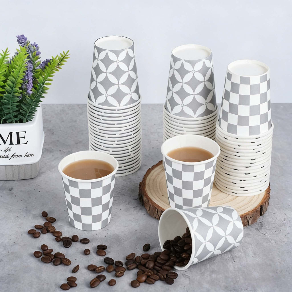 Lamosi Disposable Paper Cups Gray Small 3 oz Cups, 300 Count