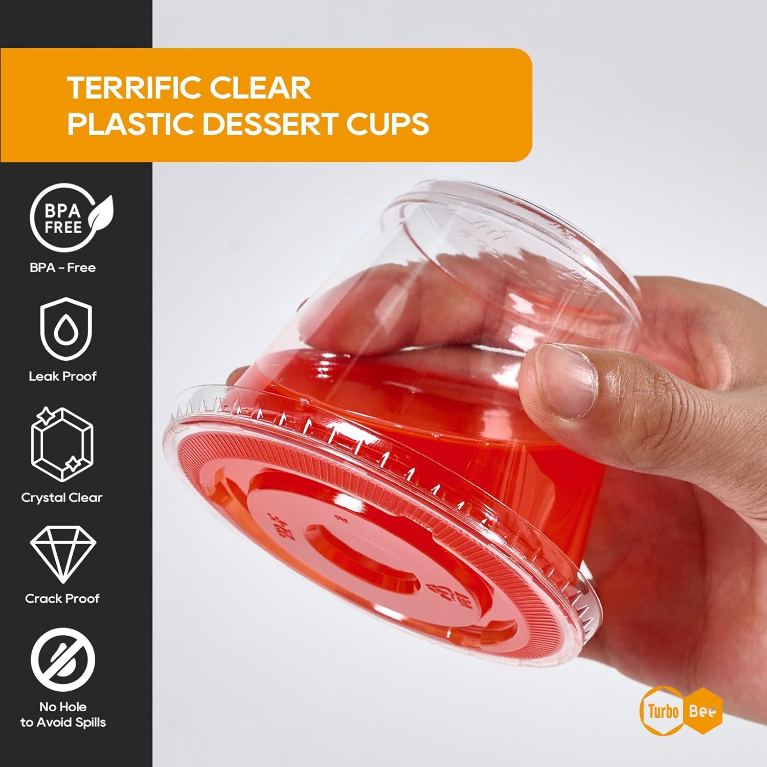 Lamosi 50/200 Pack 9oz Clear Plastic Cups with Dome Lids, Disposable Dessert Cups with Lids, Dessert Cups for Pudding