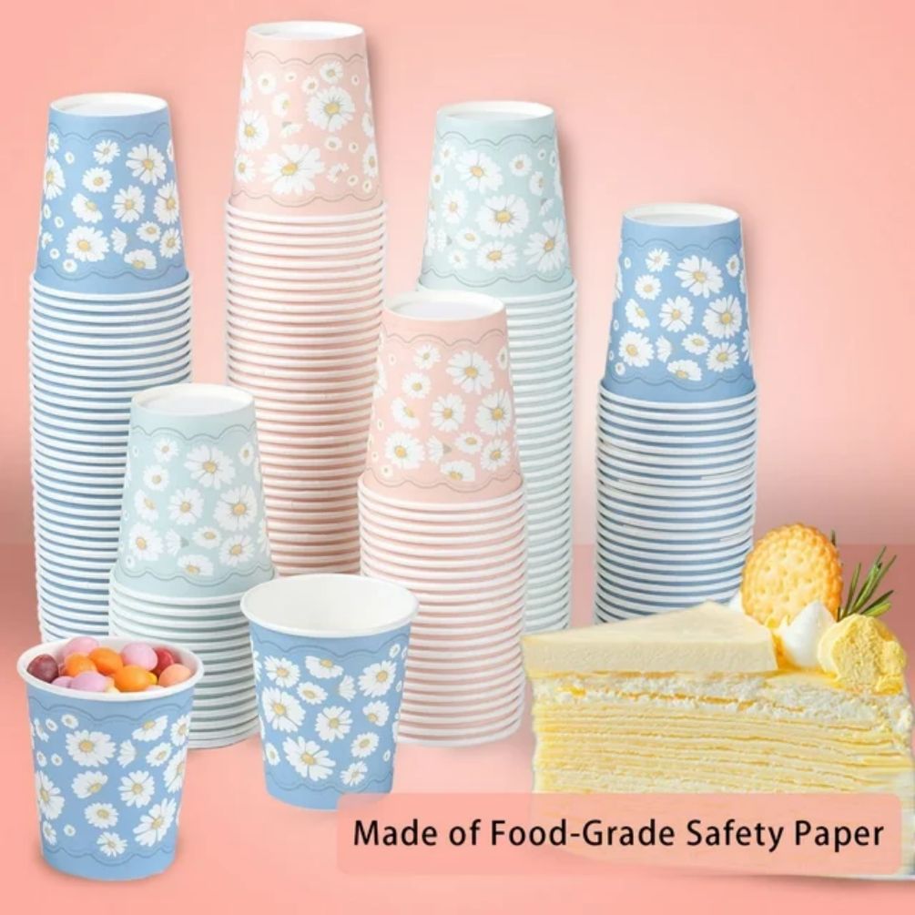 Lamosi Small Paper Cups Disposable Cups 3 oz 300 Count