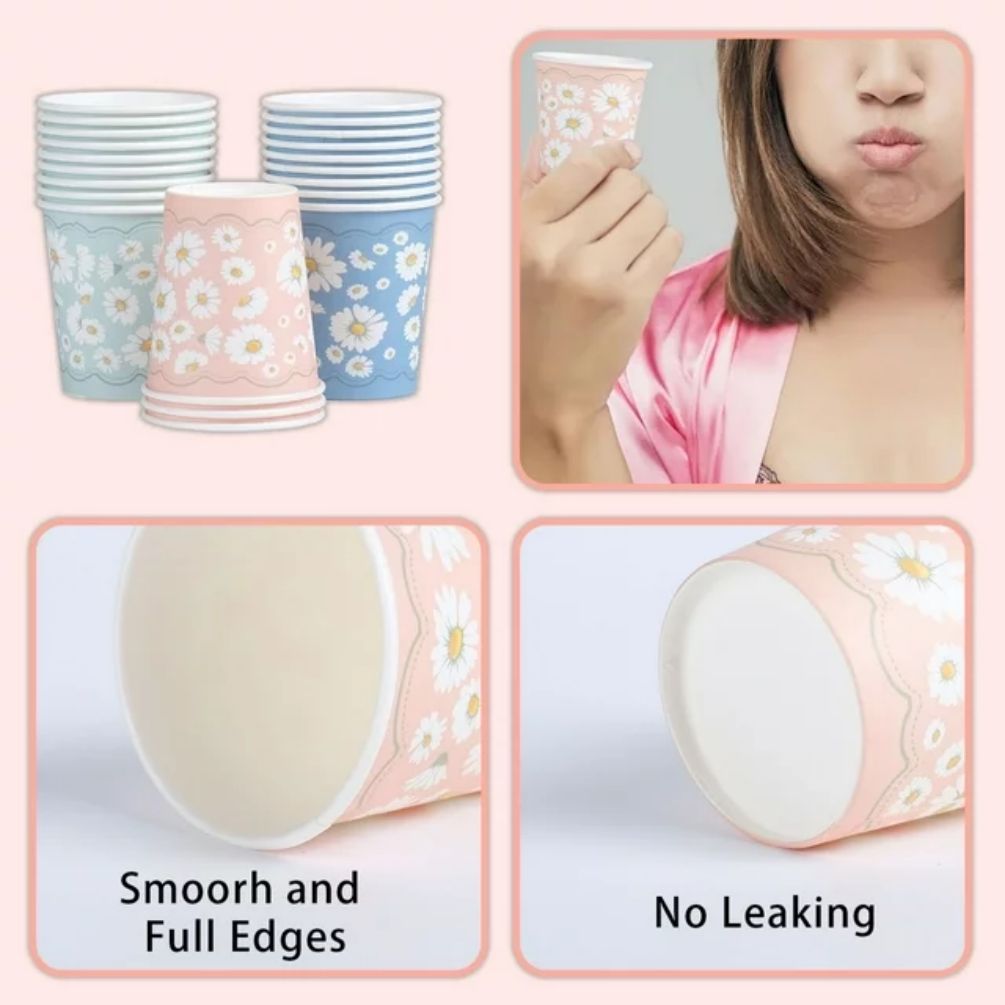 Lamosi Small Paper Cups Disposable Cups 3 oz 300 Count