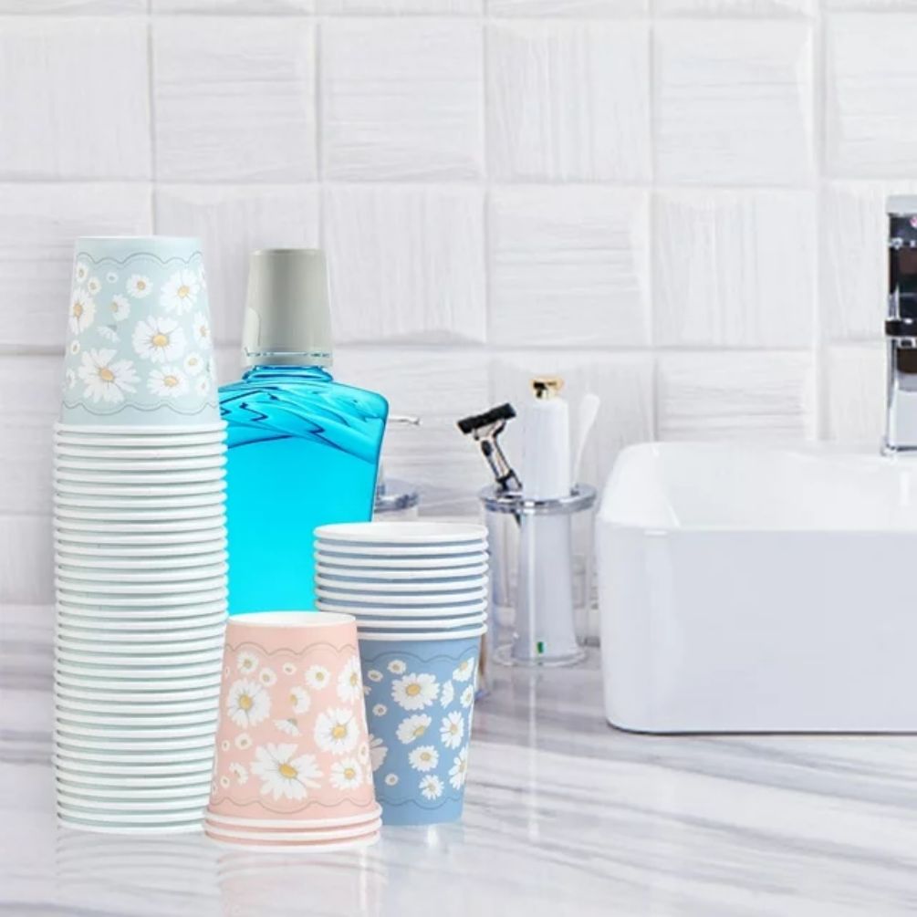 Lamosi Small Paper Cups Disposable Cups 3 oz 300 Count