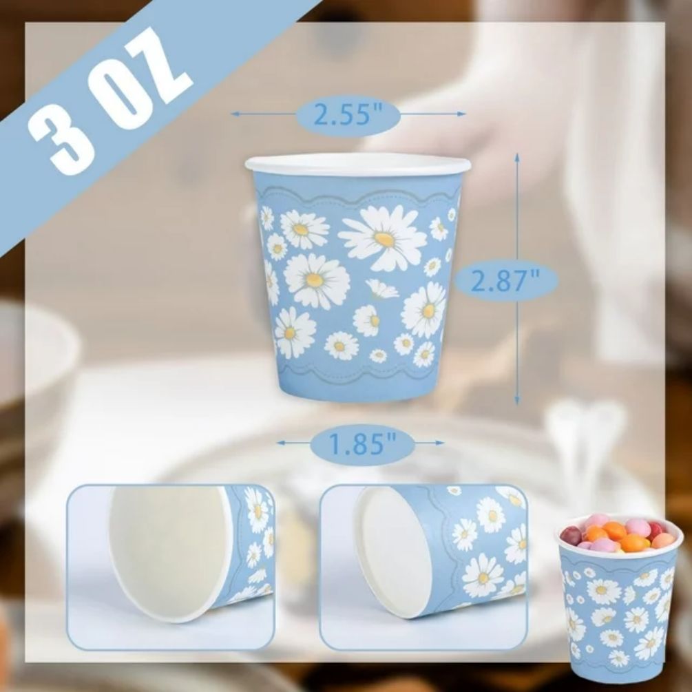 Lamosi Small Paper Cups Disposable Cups 3 oz 300 Count