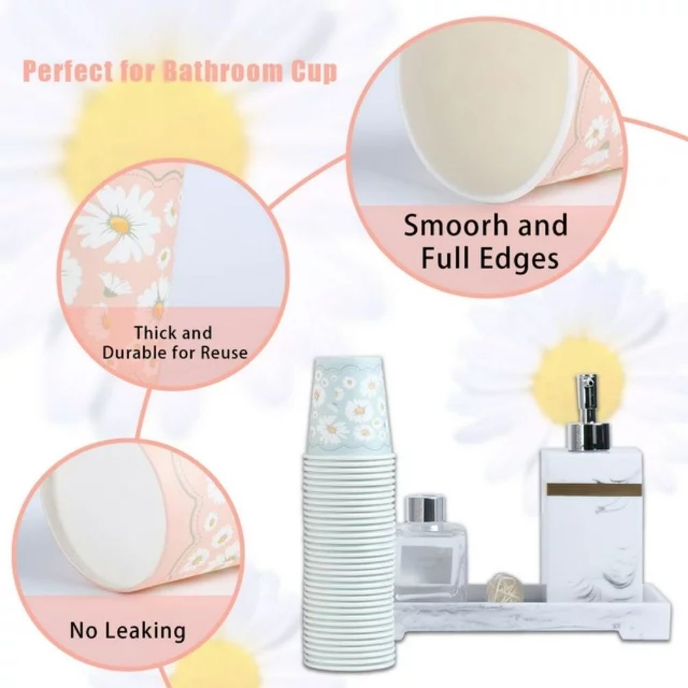 Lamosi Small Paper Cups Disposable Cups 3 oz 300 Count